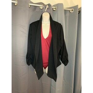 Women's Sz 1X Hybrid Black Casual Business Office Jacket
